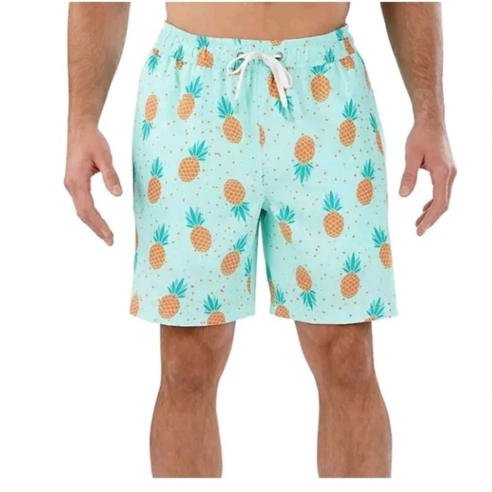 Members Mark Resort Men’s Swim Trunks Pineapple Print Size Medium NWOT